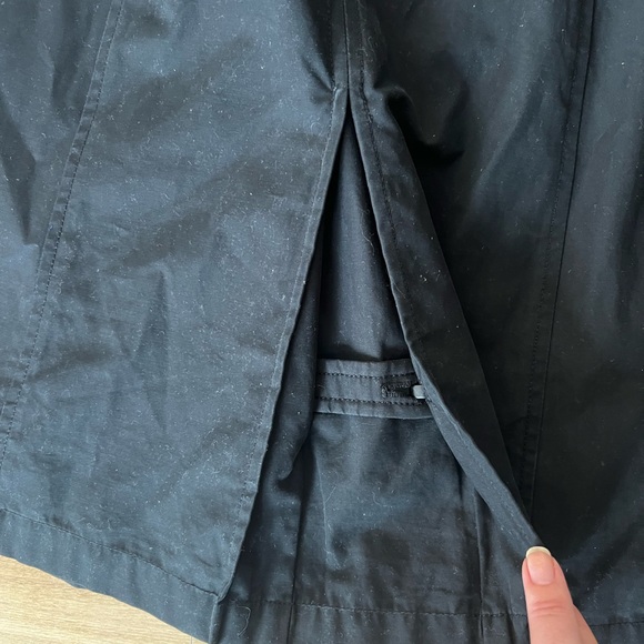 Mackage Black Cotton Quilted-Leather-Trim Belted Trench Coat - Picture 11 of 15